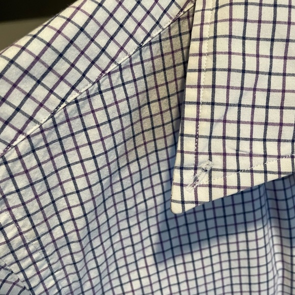 Ralph Lauren size medium white with purple lines - Picture 3 of 3